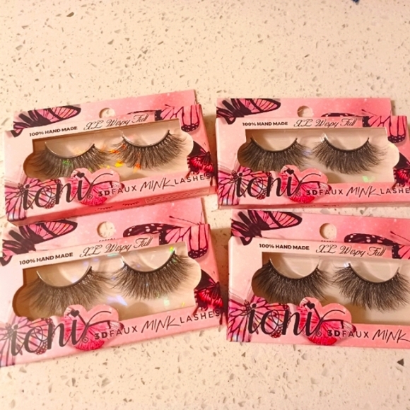 XL Wispy Full 3D Mink Faux Eyelashes & Eyelashes Glue bundle - Picture 3 of 6